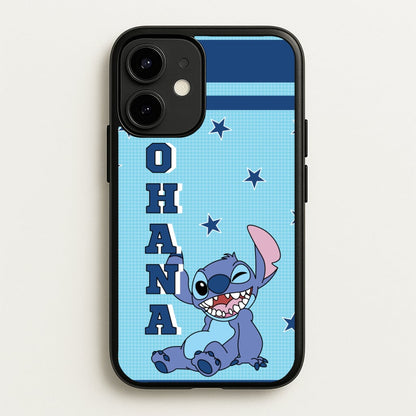 Blue Alien Ohana  - Disney Phone Case for iPhone 12 Mini