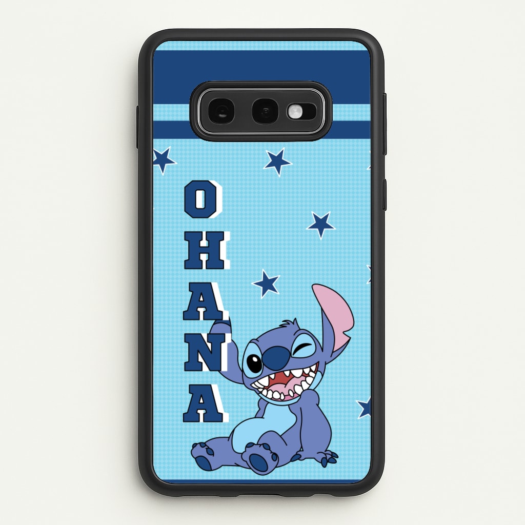 Blue Alien Ohana  - Disney Phone Case for Galaxy S10e