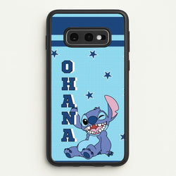 Blue Alien Ohana  - Disney Phone Case for Galaxy S10e