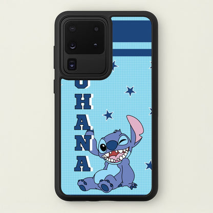 Blue Alien Ohana  - Disney Phone Case for Galaxy S20 Ultra