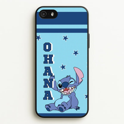 Blue Alien Ohana  - Disney Phone Case for iPhone 5 / 5s / SE 2016
