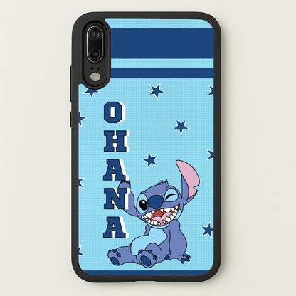 Blue Alien Ohana  - Disney Phone Case for Huawei P20