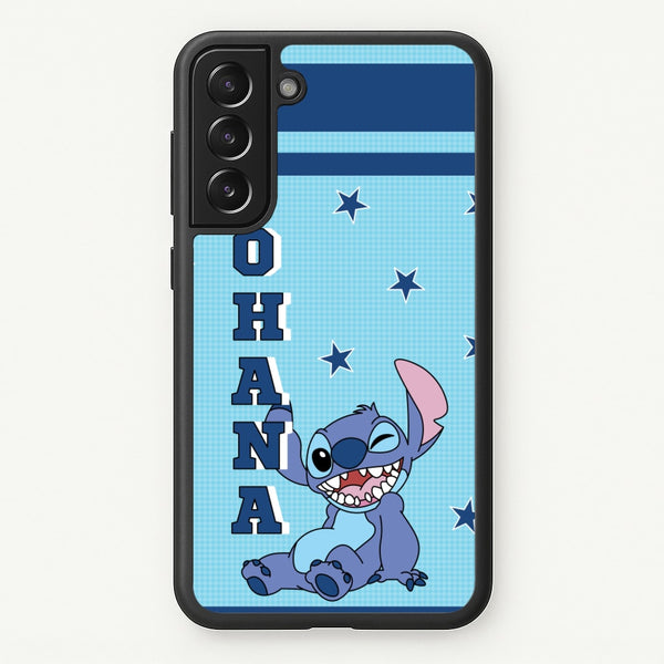 Blue Alien Ohana  - Disney Phone Case for Galaxy S22 Plus
