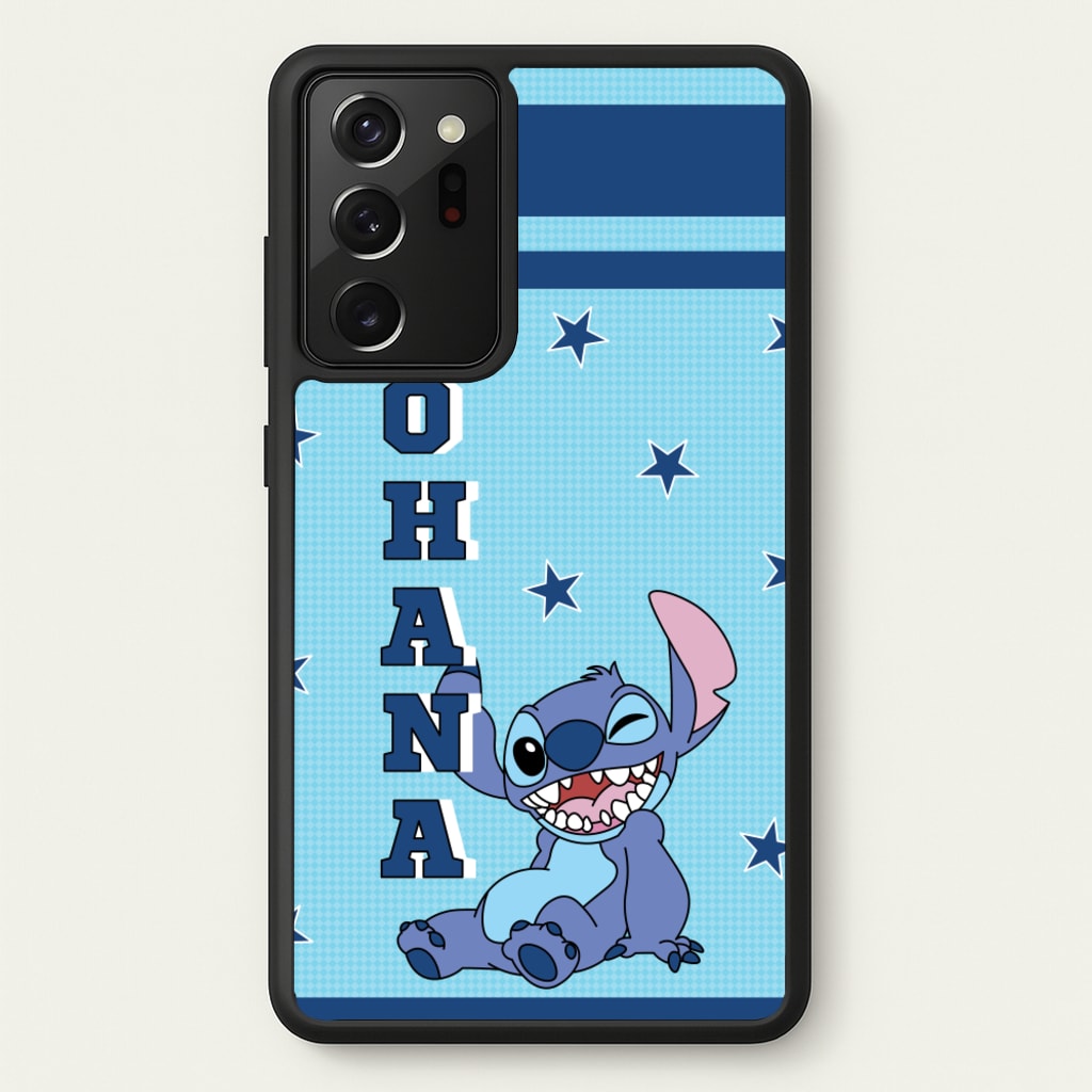 Blue Alien Ohana  - Disney Phone Case for Galaxy Note 20 Ultra
