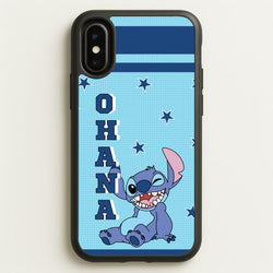 Blue Alien Ohana  - Disney Phone Case for iPhone X / XS