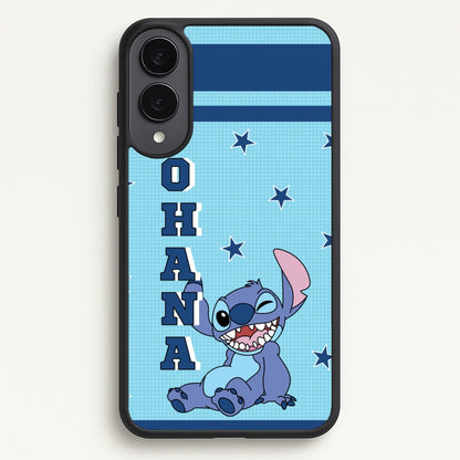 Blue Alien Ohana  - Disney Phone Case for Galaxy S25 Edge