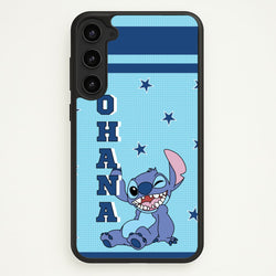 Blue Alien Ohana  - Disney Phone Case for Galaxy S23