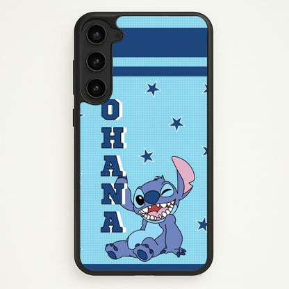 Blue Alien Ohana  - Disney Phone Case for Galaxy S23