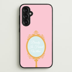 Beauty Is Found Within Mirror  - Disney Phone Case for Galaxy A14