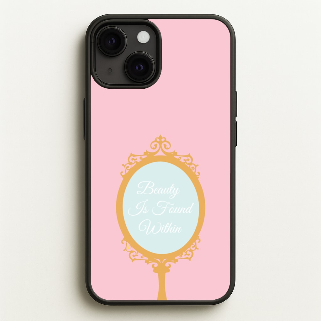 Beauty Is Found Within Mirror  - Disney Phone Case for iPhone 13 Mini