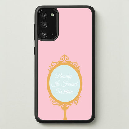 Beauty Is Found Within Mirror  - Disney Phone Case for Galaxy Note 20
