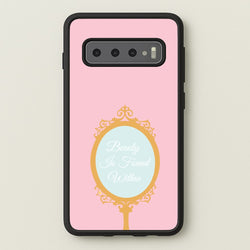 Beauty Is Found Within Mirror  - Disney Phone Case for Galaxy S10