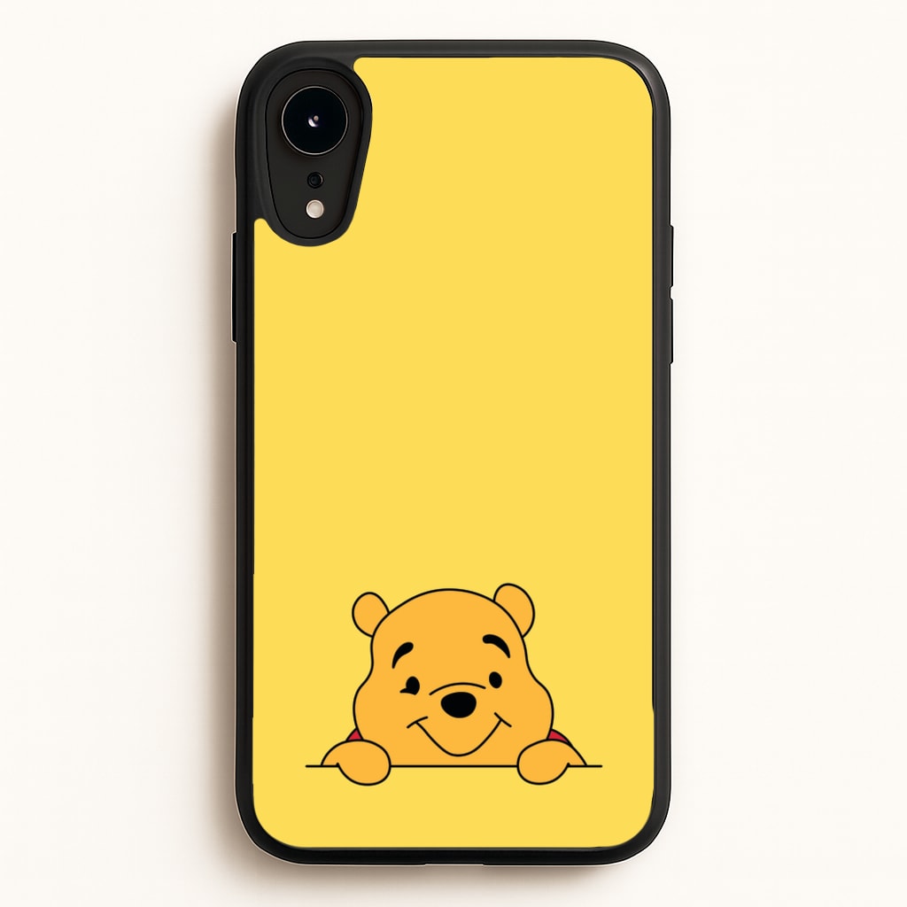 Cute Bear Leaning  - Disney Phone Case for iPhone XR