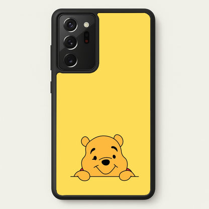 Cute Bear Leaning  - Disney Phone Case for Galaxy Note 20 Ultra