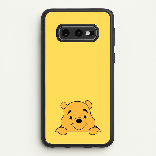 Cute Bear Leaning  - Disney Phone Case for Galaxy S10e