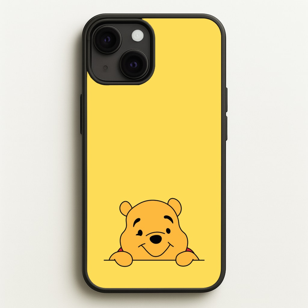 Cute Bear Leaning  - Disney Phone Case for iPhone 13 Mini