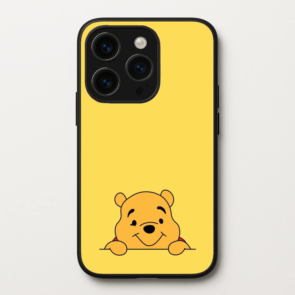 Cute Bear Leaning  - Disney Phone Case for iPhone 15 Pro Max