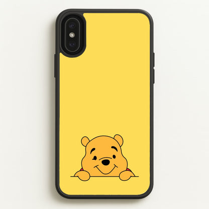 Cute Bear Leaning  - Disney Phone Case for iPhone XS Max