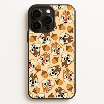 Cute Squirrels And Acorns Pattern  - Disney Phone Case for iPhone 16 Pro Max