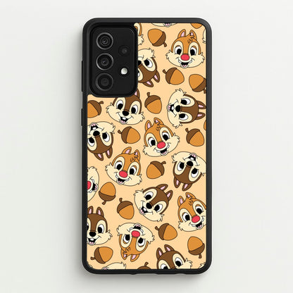 Cute Squirrels And Acorns Pattern  - Disney Phone Case for Galaxy A52 / A52s