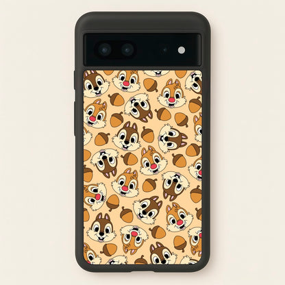 Cute Squirrels And Acorns Pattern  - Disney Phone Case for Google Pixel 7