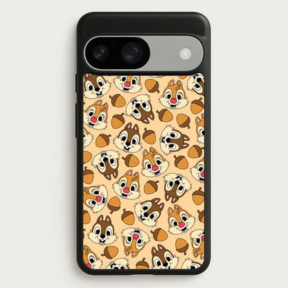 Cute Squirrels And Acorns Pattern  - Disney Phone Case for Google Pixel 9 / 9 Pro