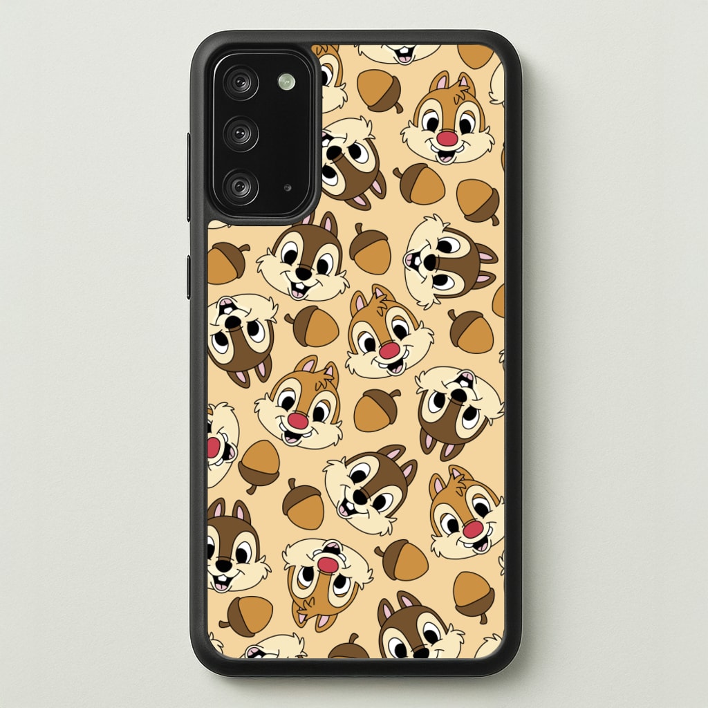 Cute Squirrels And Acorns Pattern  - Disney Phone Case for Galaxy Note 20