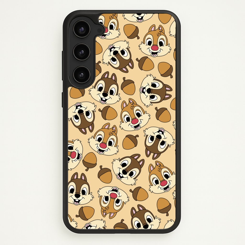Cute Squirrels And Acorns Pattern  - Disney Phone Case for Galaxy S23