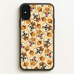 Cute Squirrels And Acorns Pattern  - Disney Phone Case for iPhone XS Max