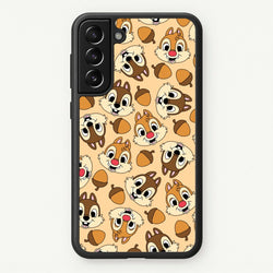 Cute Squirrels And Acorns Pattern  - Disney Phone Case for Galaxy S21FE