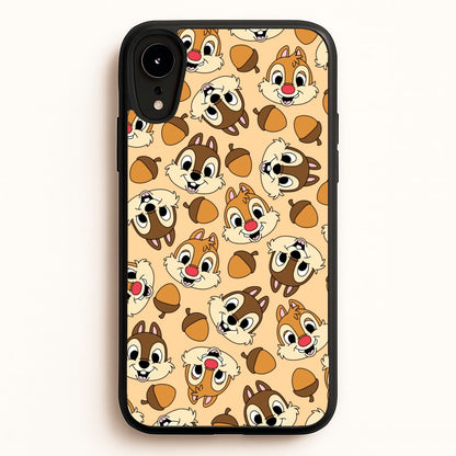 Cute Squirrels And Acorns Pattern  - Disney Phone Case for iPhone XR