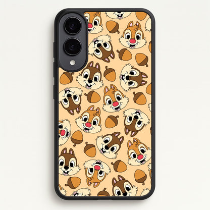 Cute Squirrels And Acorns Pattern  - Disney Phone Case for Galaxy S25 Edge