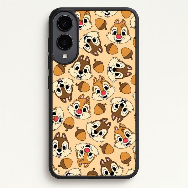 Cute Squirrels And Acorns Pattern  - Disney Phone Case for Galaxy S25 Edge