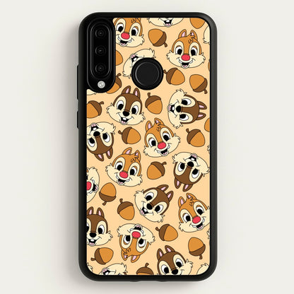 Cute Squirrels And Acorns Pattern  - Disney Phone Case for Huawei P30 Lite