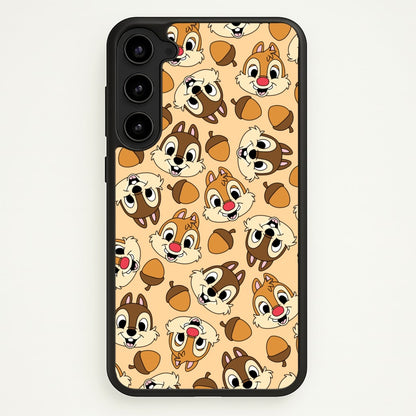 Cute Squirrels And Acorns Pattern  - Disney Phone Case for Galaxy S23 Plus