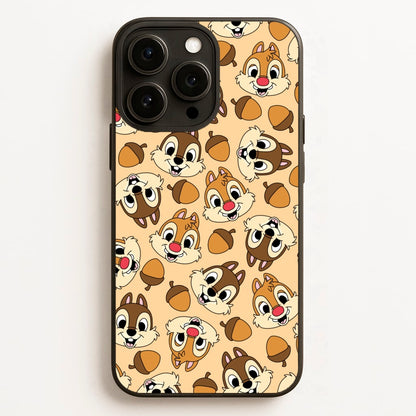 Cute Squirrels And Acorns Pattern  - Disney Phone Case for iPhone 12 Pro Max