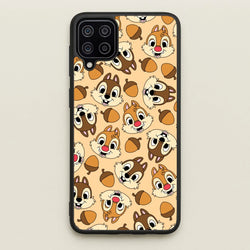 Cute Squirrels And Acorns Pattern  - Disney Phone Case for Galaxy A12