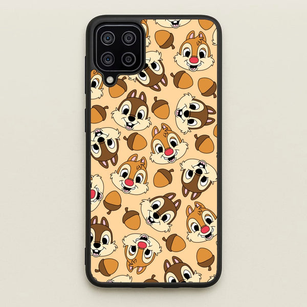Cute Squirrels And Acorns Pattern  - Disney Phone Case for Galaxy A12