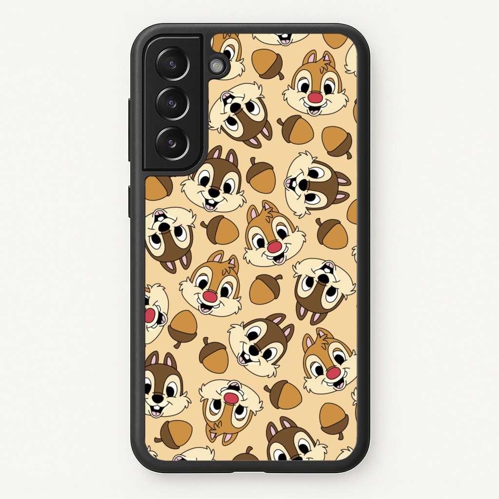 Cute Squirrels And Acorns Pattern  - Disney Phone Case for Galaxy S21