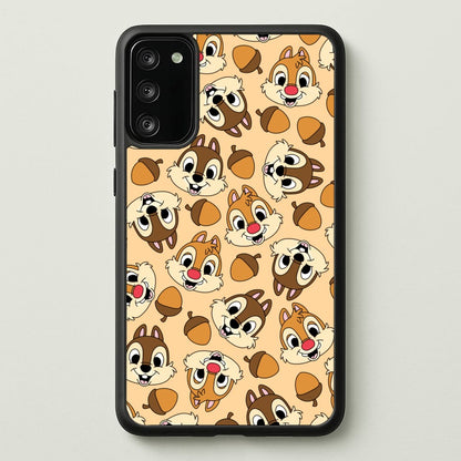 Cute Squirrels And Acorns Pattern  - Disney Phone Case for Galaxy S20