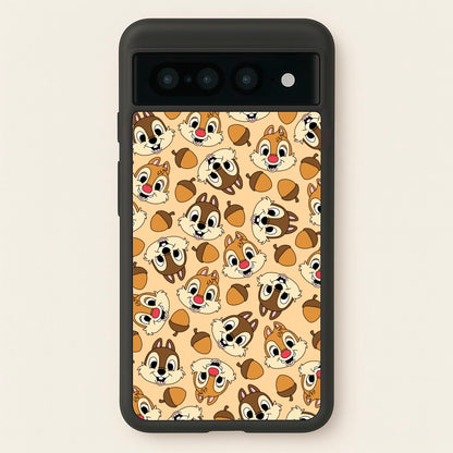 Cute Squirrels And Acorns Pattern  - Disney Phone Case for Google Pixel 7 Pro