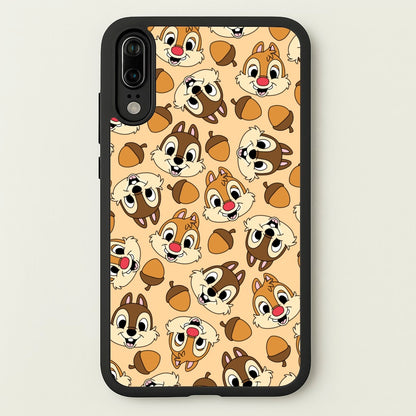Cute Squirrels And Acorns Pattern  - Disney Phone Case for Huawei P20