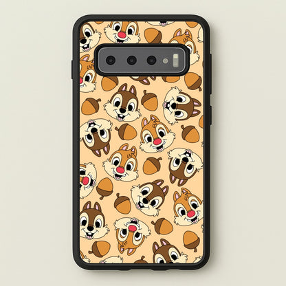 Cute Squirrels And Acorns Pattern  - Disney Phone Case for Galaxy S10