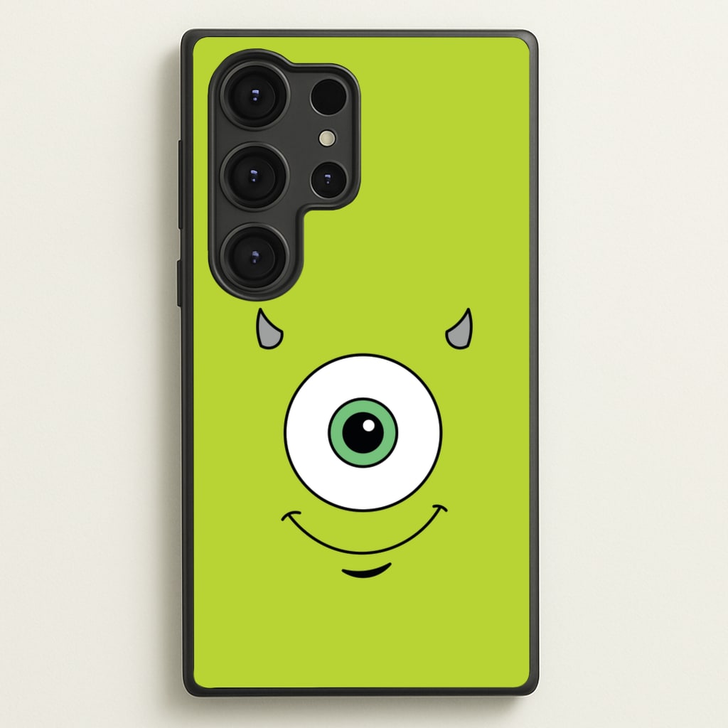 Green Monster Face  - Disney Phone Case for Galaxy S25 Ultra