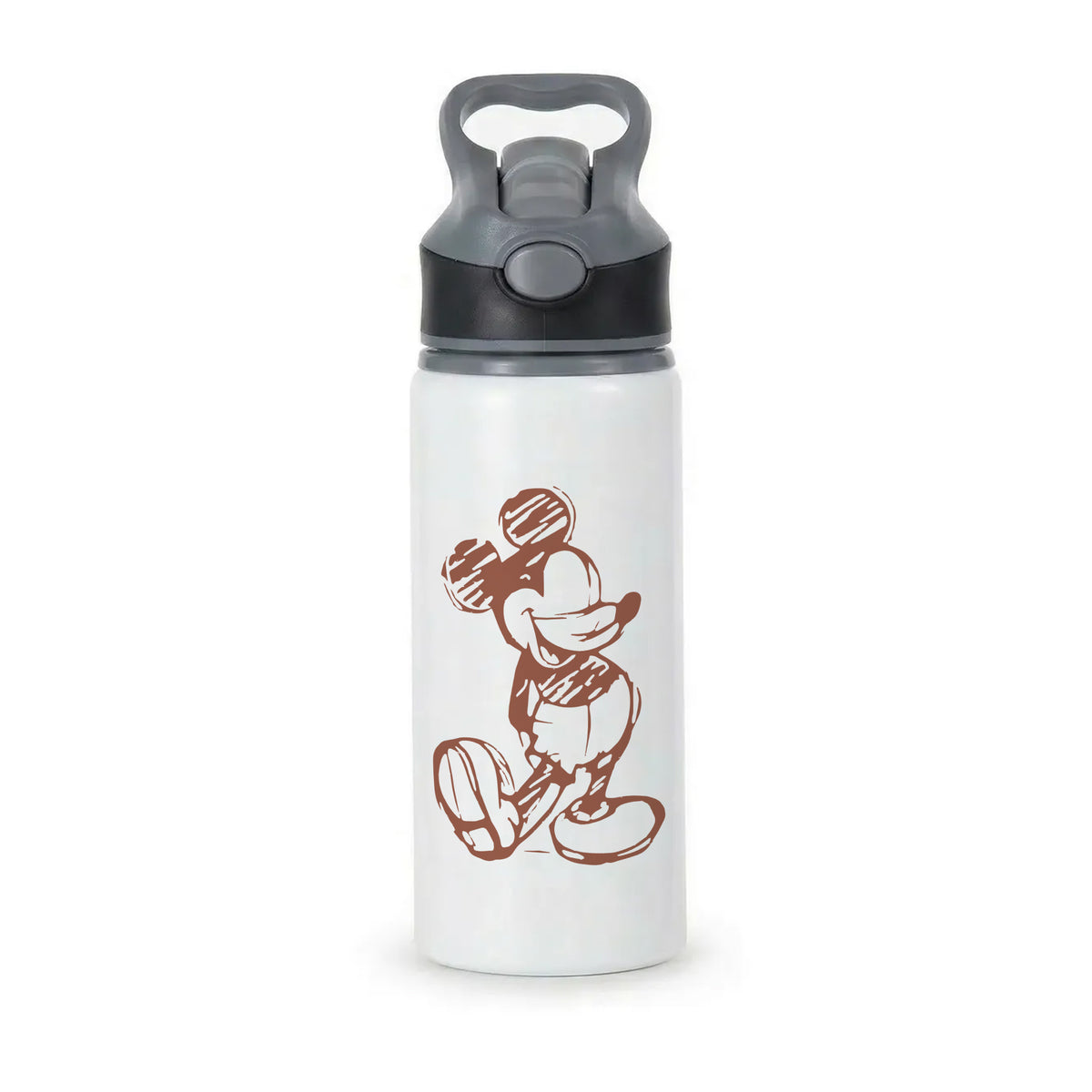 Sketched Mouse Outline Beige  Active Water Bottle