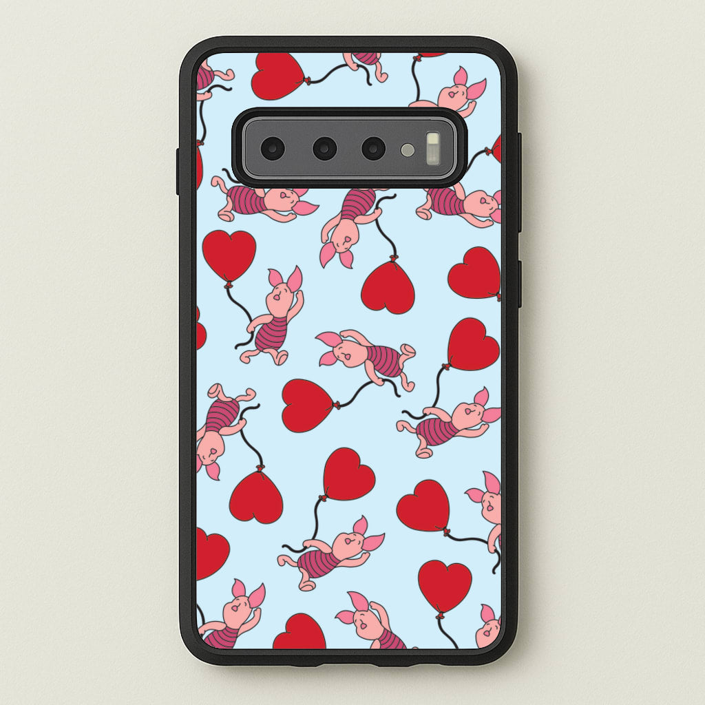 Baby Pig With Balloon Pattern  - Disney Phone Case for Galaxy S10