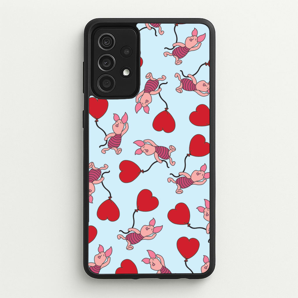 Baby Pig With Balloon Pattern  - Disney Phone Case for Galaxy A52 / A52s