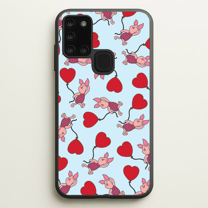 Baby Pig With Balloon Pattern  - Disney Phone Case for Galaxy A21s