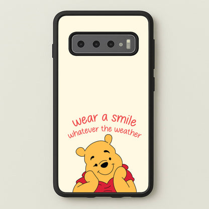 Wear A Smile Whatever The Weather   - Disney Phone Case for Galaxy S10