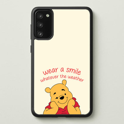 Wear A Smile Whatever The Weather   - Disney Phone Case for Galaxy A41